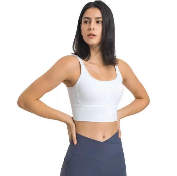 widened hem sports bra gym underwear women's tank shoulders beautiful back shockproof upper support vest running fitness, White;red
widened hem sports bra gym underwear women's tank shoulders beautiful back shockproof upper support vest running fitness, White;red