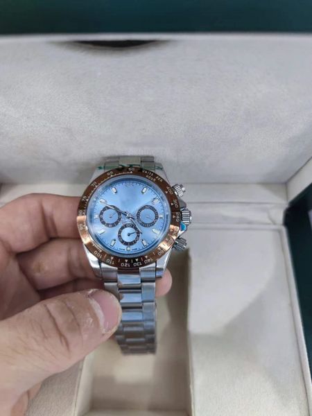 with original box luxury mens watches 116500ln watch montre de luxe automatic wristwatches steel ring bezel 316l adustable folding buckle, Slivery;brown
with original box luxury mens watches 116500ln watch montre de luxe automatic wristwatches steel ring bezel 316l adustable folding buckle, Slivery;brown