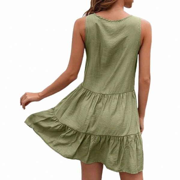 casual dresses casual dresses summer sleeveless ruffled round neck dress women elegant waist simple stitching pure color loose g4ym#, Black;gray
casual dresses casual dresses summer sleeveless ruffled round neck dress women elegant waist simple stitching pure color loose g4ym#, Black;gray