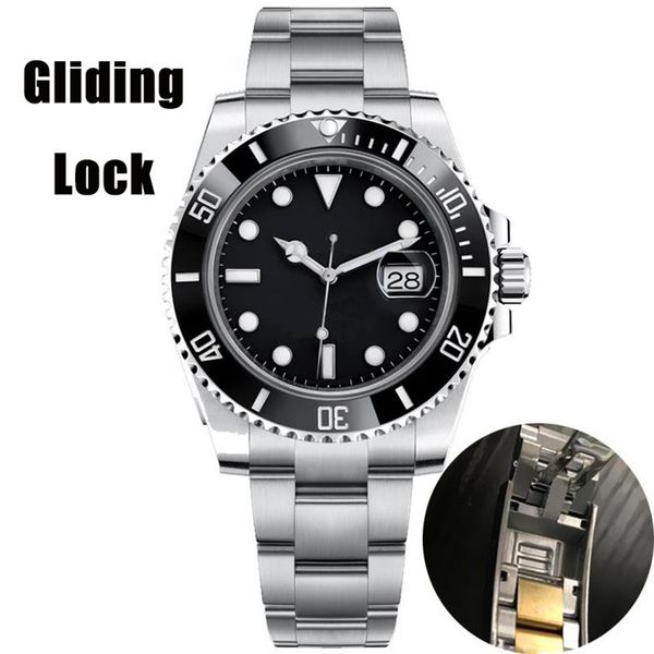 gliding lock sapphire 116610ln mens deluxe watches ceramic bezel 40mm automatic mechanical stainless steel waterproof luminous276y, Slivery;brown 
gliding lock sapphire 116610ln mens deluxe watches ceramic bezel 40mm automatic mechanical stainless steel waterproof luminous276y, Slivery;brown