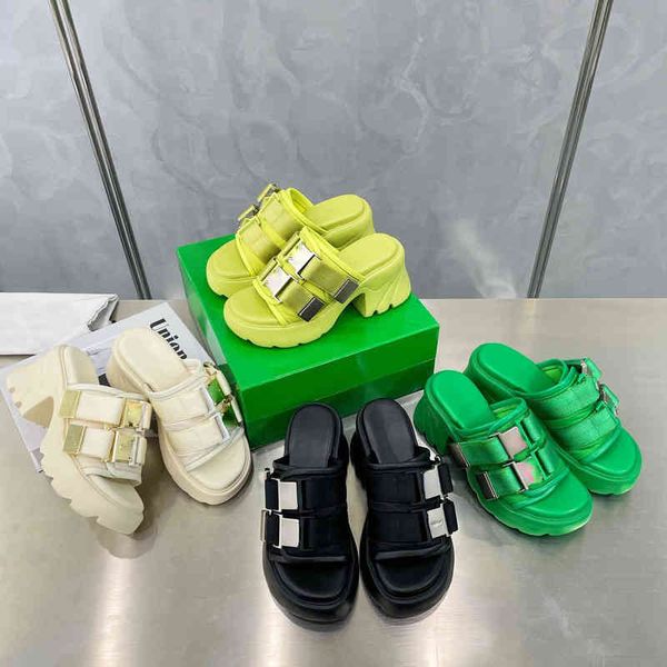 casual shoes 2022 new wave thick bottom high-heeled slippers women's metal buckle roman thick heel open toe one line sandals, Black
casual shoes 2022 new wave thick bottom high-heeled slippers women's metal buckle roman thick heel open toe one line sandals, Black
