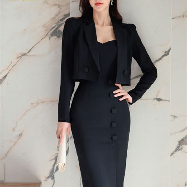 casual dresses h han queen summer vestidos korean 2 pieces suit coat and suspenders fashion professional dress women sheath pencil dresses 2, Black;gray
casual dresses h han queen summer vestidos korean 2 pieces suit coat and suspenders fashion professional dress women sheath pencil dresses 2, Black;gray