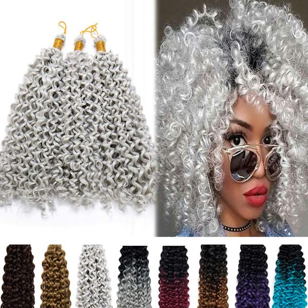 14 inch short marlybob water wave crochet hair ombre kinky curly braids hair synthetic jerry braiding hair for women ls22, Black
14 inch short marlybob water wave crochet hair ombre kinky curly braids hair synthetic jerry braiding hair for women ls22, Black