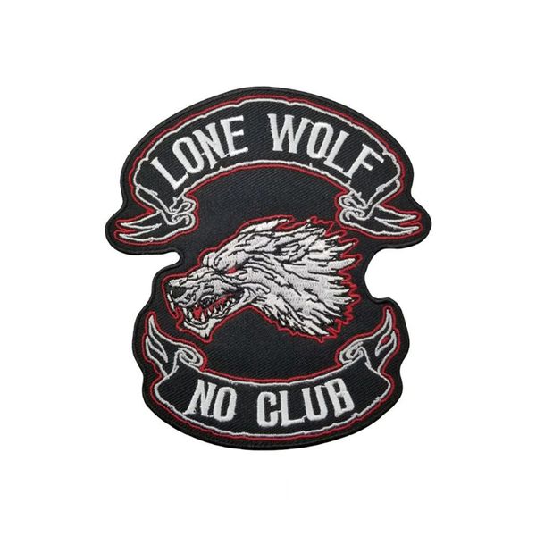 sewing notions lone wolf no club biker embroidery iron on patches for clothing jackets rider custom patch, Black
sewing notions lone wolf no club biker embroidery iron on patches for clothing jackets rider custom patch, Black