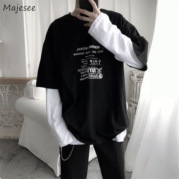 men's t-shirts men long sleeve t-shirts spring 2xl printed fake two pieces patchwork couples mens bf street wear loose fashion harajuku, White;black
men's t-shirts men long sleeve t-shirts spring 2xl printed fake two pieces patchwork couples mens bf street wear loose fashion harajuku, White;black