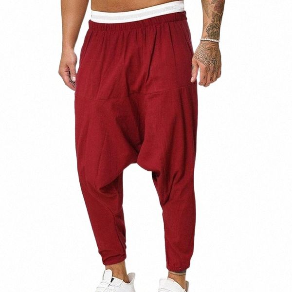 men's pants men linen cross-pants mens baggy harem pants solid color trousers male hiphop joggers man streetwear wide legs men's g, Black
men's pants men linen cross-pants mens baggy harem pants solid color trousers male hiphop joggers man streetwear wide legs men's g, Black