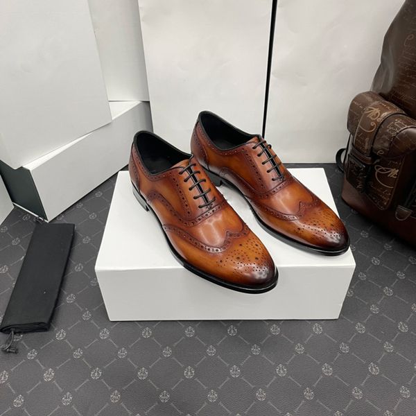 2022s designer brand hand painted mens dress shoes retro genuine leather business office formal oxford shoes lace up men party shoes, Black
2022s designer brand hand painted mens dress shoes retro genuine leather business office formal oxford shoes lace up men party shoes, Black