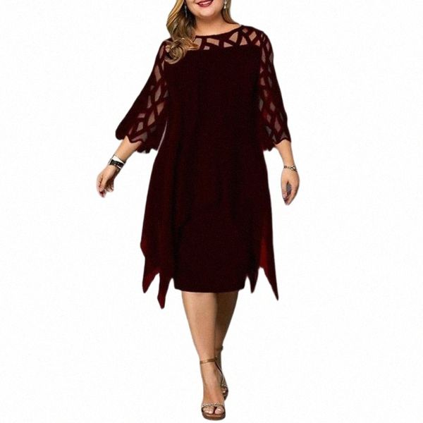 casual dresses casual dresses plus size women elegant dress banquet mesh stitching tight waist 3/4 flare sleeve irregular hem wedding party, Black;gray
casual dresses casual dresses plus size women elegant dress banquet mesh stitching tight waist 3/4 flare sleeve irregular hem wedding party, Black;gray