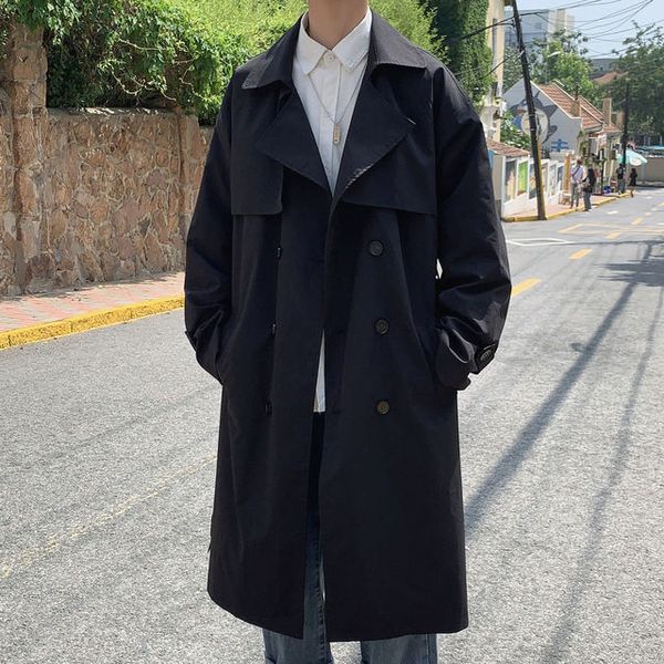 men's trench coats brand men autumn trench korean fashion clothing overcoat male long harajuku windbreaker streetwear outerwear clothes, Tan;black
men's trench coats brand men autumn trench korean fashion clothing overcoat male long harajuku windbreaker streetwear outerwear clothes, Tan;black