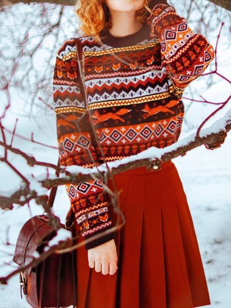 women s sweaters vintage winter thicken knitwear pullovers women oversized national jacquard woolen sweater color striped 220906, White;black
women s sweaters vintage winter thicken knitwear pullovers women oversized national jacquard woolen sweater color striped 220906, White;black