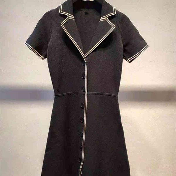women's knits tees fadan spring summer suit collar contrast color edge knitted short sleeve slim fit dress, White
women's knits tees fadan spring summer suit collar contrast color edge knitted short sleeve slim fit dress, White