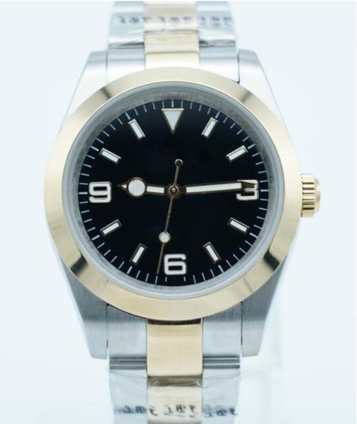 lume two tone men watch automatic 36mm smooth bezel black dial flod clasp sapphire glass mens wristwatches, Slivery;brown
lume two tone men watch automatic 36mm smooth bezel black dial flod clasp sapphire glass mens wristwatches, Slivery;brown