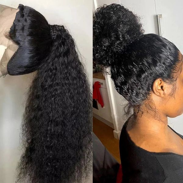 360 full lace wig human hair perruque lace frontal wigs for women hd curly deep water wave 130% diva1, Black;brown
360 full lace wig human hair perruque lace frontal wigs for women hd curly deep water wave 130% diva1, Black;brown