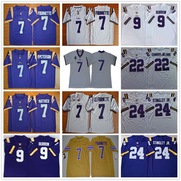 ncaa college lsu tigers football jerseys 7 leonard fournette 9 joe burrow 22 clyde edwards-helaire 24 derek stingley jr. jersey, Black
ncaa college lsu tigers football jerseys 7 leonard fournette 9 joe burrow 22 clyde edwards-helaire 24 derek stingley jr. jersey, Black