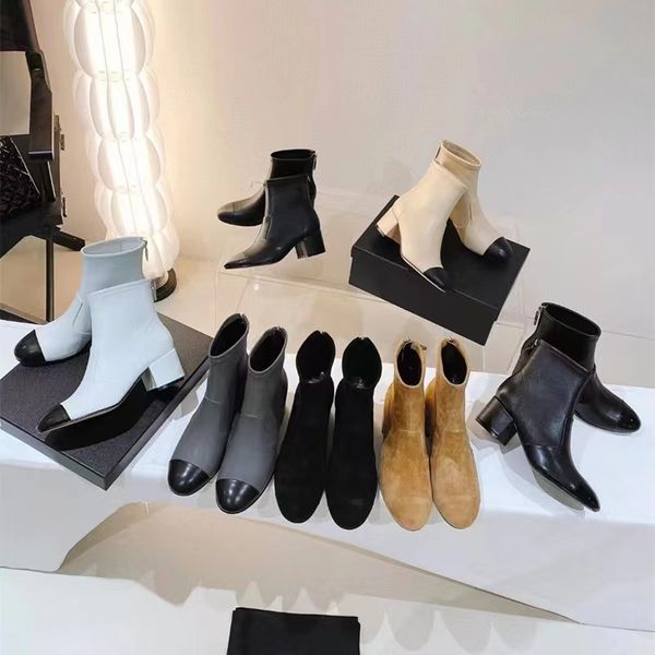designer 2022women's short boots leather autumn winter chain side zip middle heel calf rider martin boots 35-41, Black
designer 2022women's short boots leather autumn winter chain side zip middle heel calf rider martin boots 35-41, Black