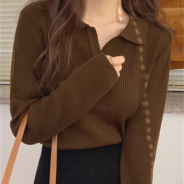 women's sweaters yitimoky turn down collar slim sweater women fall winter 2022 basic jumpers long sleeve korean fashion casual knitted, White;black
women's sweaters yitimoky turn down collar slim sweater women fall winter 2022 basic jumpers long sleeve korean fashion casual knitted, White;black
