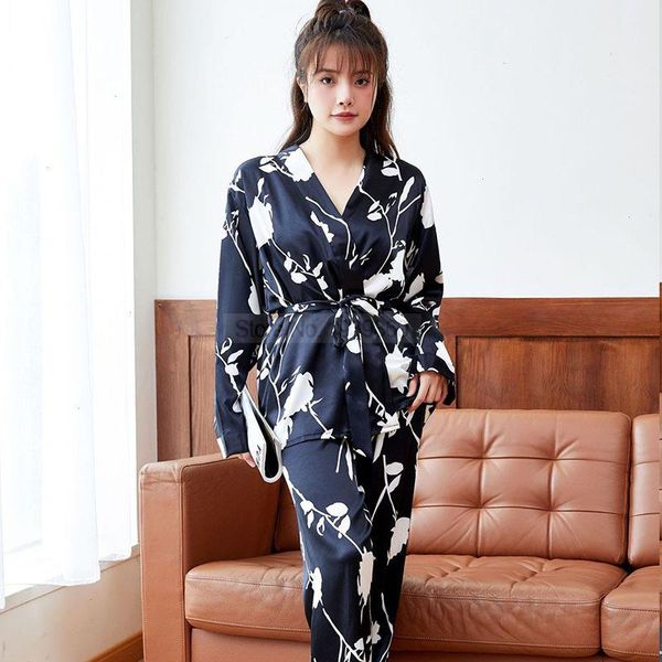 home clothes summer sleep sleepwears shirt amp sling pants set women satin, Black;red
home clothes summer sleep sleepwears shirt amp sling pants set women satin, Black;red