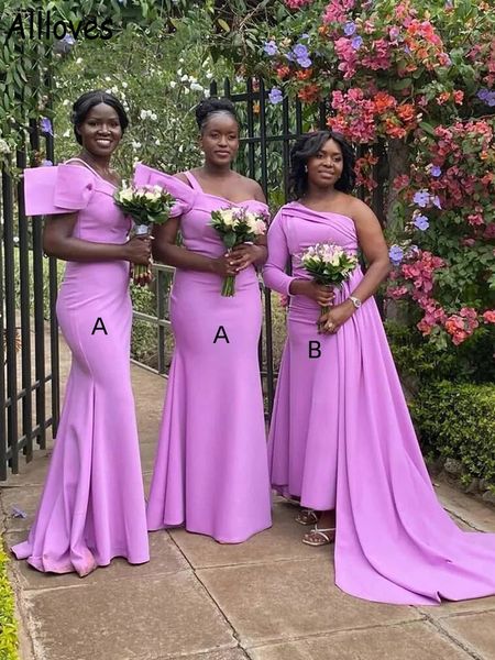 one shoulder purple bridesmaid dresses for african girls bow elegant satin wedding guest gowns plus size sweep train mermaid maid of honor d, White;pink
one shoulder purple bridesmaid dresses for african girls bow elegant satin wedding guest gowns plus size sweep train mermaid maid of honor d, White;pink