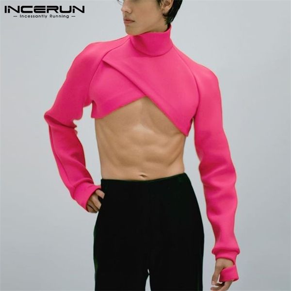 men's t-shirts fashion men crop solid turtleneck long sleeve casual irregular streetwear undershirt camisetas incerun 5xl 7 220906, White;black
men's t-shirts fashion men crop solid turtleneck long sleeve casual irregular streetwear undershirt camisetas incerun 5xl 7 220906, White;black