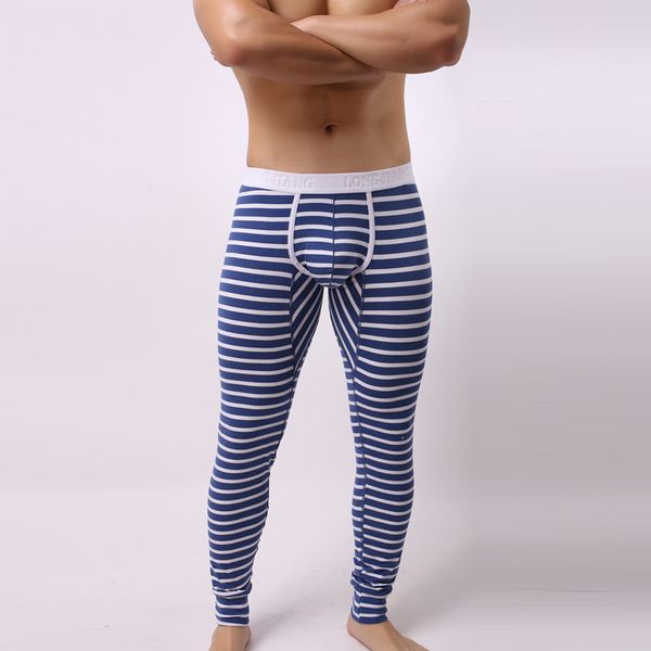 men cotton stripe long johns thermal underwear sleepwear warm ultra-soft pajamas, Black;white
men cotton stripe long johns thermal underwear sleepwear warm ultra-soft pajamas, Black;white