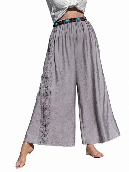 women's pants & capris rusttydustty contrast guipure lace wide leg pants without belt c8yr#, Black;white
women's pants & capris rusttydustty contrast guipure lace wide leg pants without belt c8yr#, Black;white
