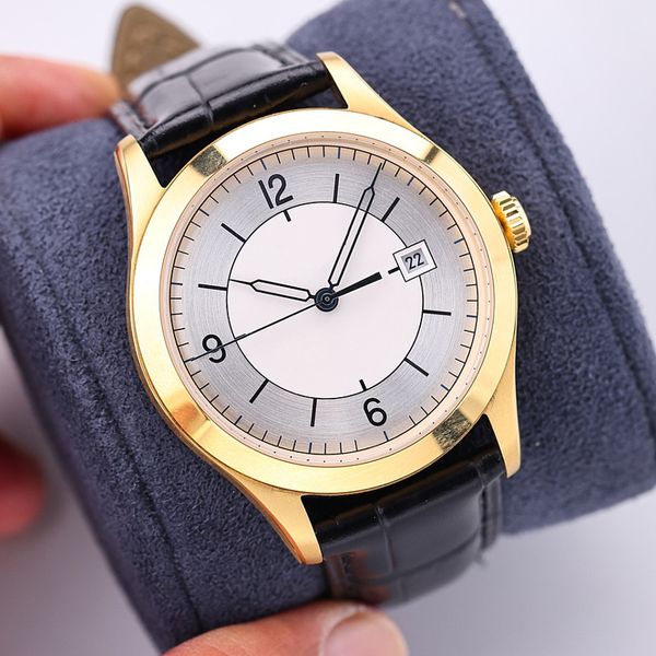 men watch 39mm automatic mechanical wristwatches business leather wristwatch montre de luxe watches for men, Slivery;brown
men watch 39mm automatic mechanical wristwatches business leather wristwatch montre de luxe watches for men, Slivery;brown