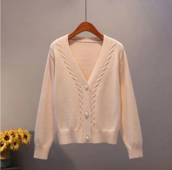 women's sweaters luxury designer for pink knit button lady cardigans sweaters v-neck loose casual winter knitted coat, White;black
women's sweaters luxury designer for pink knit button lady cardigans sweaters v-neck loose casual winter knitted coat, White;black