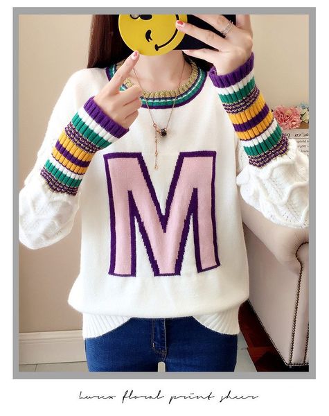 winter spring women's loose sweaters simply o neck soft touch casual stripe knitting sweater female chic basic thick long sleeve pullov, White;black
winter spring women's loose sweaters simply o neck soft touch casual stripe knitting sweater female chic basic thick long sleeve pullov, White;black
