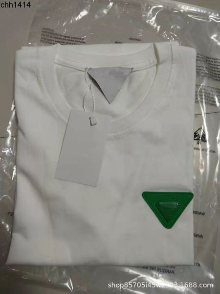 2022ss new tee short botvegas venetas women's triangle double layer standard cotton loose couple t shirt, White;black
2022ss new tee short botvegas venetas women's triangle double layer standard cotton loose couple t shirt, White;black
