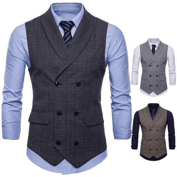 men's vests brand suit vest men jacket sleeveless beige gray brown vintage tweed fashion spring autumn plus size waistcoat n96naass07, Black;white
men's vests brand suit vest men jacket sleeveless beige gray brown vintage tweed fashion spring autumn plus size waistcoat n96naass07, Black;white