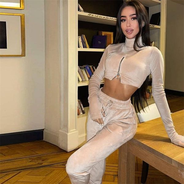 womens two piece pants furry autumn winter solid tracksuit women casual zipper long sleeve crop sweat pants skinny sport two piece set joggi, White
womens two piece pants furry autumn winter solid tracksuit women casual zipper long sleeve crop sweat pants skinny sport two piece set joggi, White