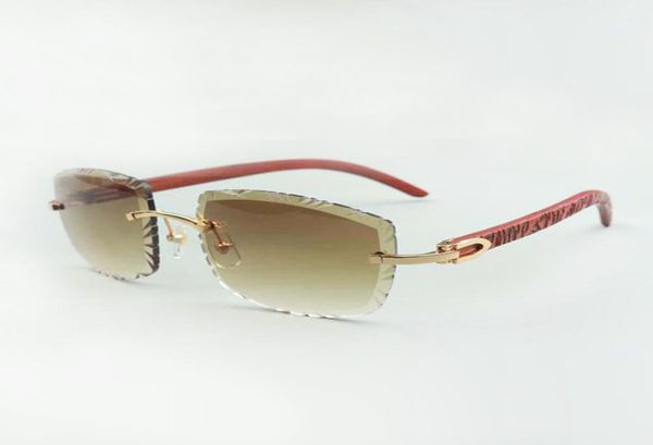 2021 designers sunglasses 3524023 with cuts lens and natural tiger wooden temples size 5818135mm, White;black
2021 designers sunglasses 3524023 with cuts lens and natural tiger wooden temples size 5818135mm, White;black