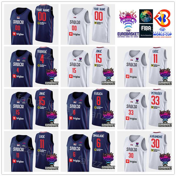 print serbia 2022 eurobasket basketball nemanja bjelica jersey national team alen smailagic filip petrusev marko jagodic-kuridza dejan david, Black;red
print serbia 2022 eurobasket basketball nemanja bjelica jersey national team alen smailagic filip petrusev marko jagodic-kuridza dejan david, Black;red
