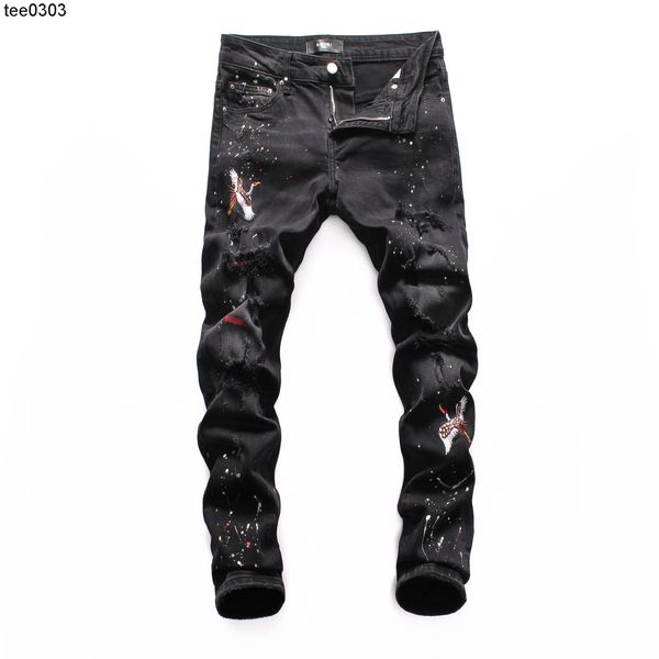 2019amirs embroidery jeans hole patch jeans youth slim fit small leg motorcycle pants, Blue
2019amirs embroidery jeans hole patch jeans youth slim fit small leg motorcycle pants, Blue