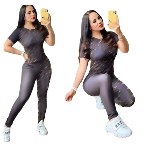 j2731 2022 fall fashion letter print tracksuits for women short sleeve round neck and casual brand slim pants 2 piece sets, Gray
j2731 2022 fall fashion letter print tracksuits for women short sleeve round neck and casual brand slim pants 2 piece sets, Gray