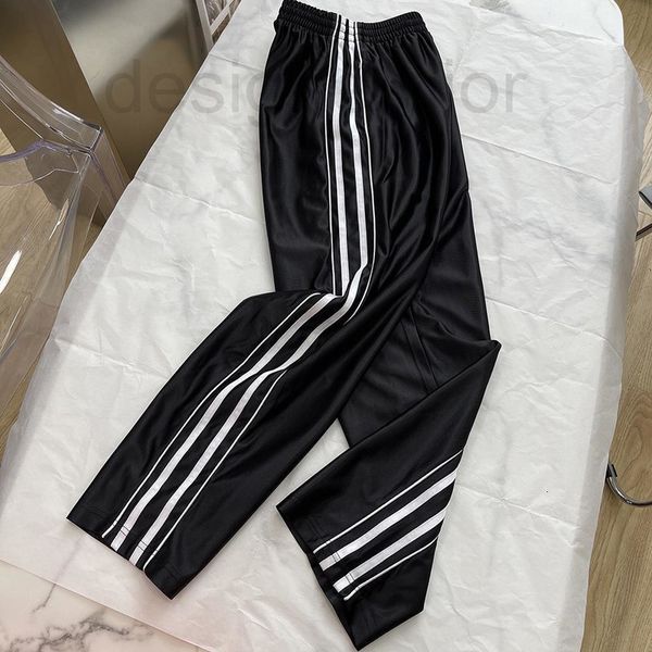women's pants & capris designer genuine b home embroidered letter stitching elastic pants with straight head and wide legs fashionable, Black;white 
women's pants & capris designer genuine b home embroidered letter stitching elastic pants with straight head and wide legs fashionable, Black;white