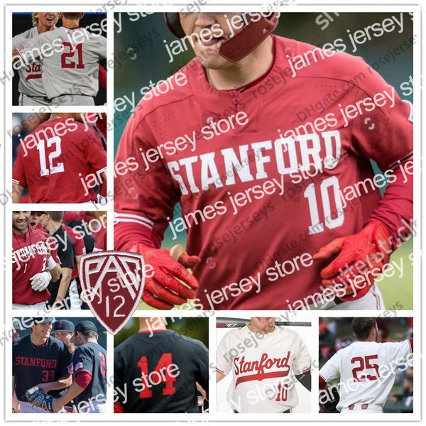 college baseball wears ncaa stanford cardinal #10 maverick handley 12 duke kinamon 20 brendan beck 21 tim tawa 44 christian robinson red whi, Black
college baseball wears ncaa stanford cardinal #10 maverick handley 12 duke kinamon 20 brendan beck 21 tim tawa 44 christian robinson red whi, Black