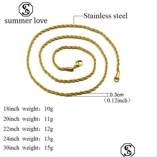 pendant necklaces 18k gold plating stainless steel chian necklace for women men 18-30 simple chain diy fashion vipjewel dhew7, Silver
pendant necklaces 18k gold plating stainless steel chian necklace for women men 18-30 simple chain diy fashion vipjewel dhew7, Silver