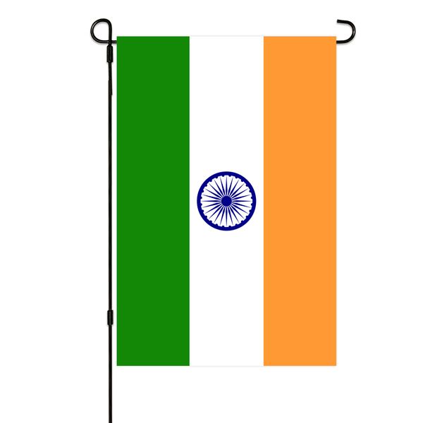 india flag indian garden flags 30x45cm vertical double sided patriotic small garden banner for yard outdoor decor
india flag indian garden flags 30x45cm vertical double sided patriotic small garden banner for yard outdoor decor