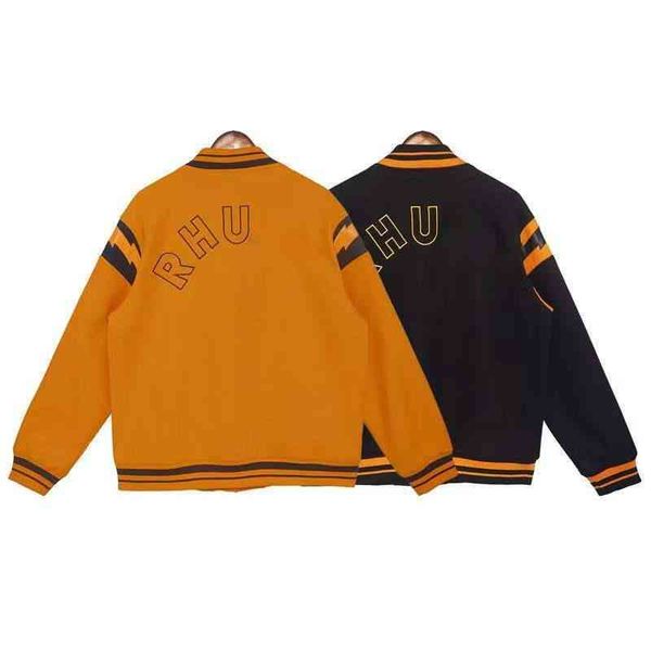 rhu 22 de mens jacket designer coat letter embroidered baseball jackets american hip-hop men wool cardigan, Black;brown
rhu 22 de mens jacket designer coat letter embroidered baseball jackets american hip-hop men wool cardigan, Black;brown