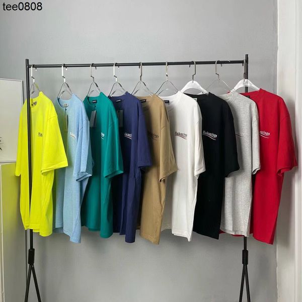 2022 tee designer tide t shirts chest letter laminated print short france sleeve high street loose oversize casual 100% pure cotton for men, White;black
2022 tee designer tide t shirts chest letter laminated print short france sleeve high street loose oversize casual 100% pure cotton for men, White;black