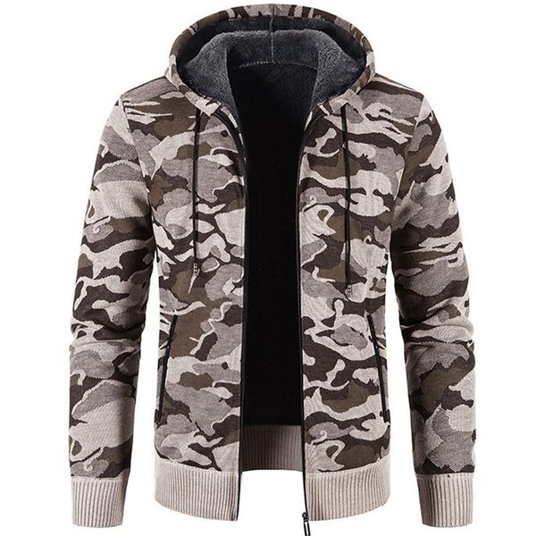 men's sweaters knitted cardigan camouflage printed sweater jacket casual trend loose hooded 220905, White;black
men's sweaters knitted cardigan camouflage printed sweater jacket casual trend loose hooded 220905, White;black