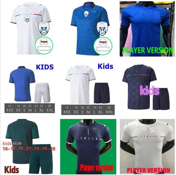 man kids kit 2021 player version italy soccer jersey home barella sensi insigne italia away white third chiellini belotti maillot de foot, Black
man kids kit 2021 player version italy soccer jersey home barella sensi insigne italia away white third chiellini belotti maillot de foot, Black