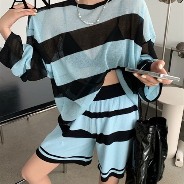 womens two piece pants springsummer stripe contrast thin long sleeve sunproof knitwear shorts set summer two piece set women womens shorts 2, White
womens two piece pants springsummer stripe contrast thin long sleeve sunproof knitwear shorts set summer two piece set women womens shorts 2, White