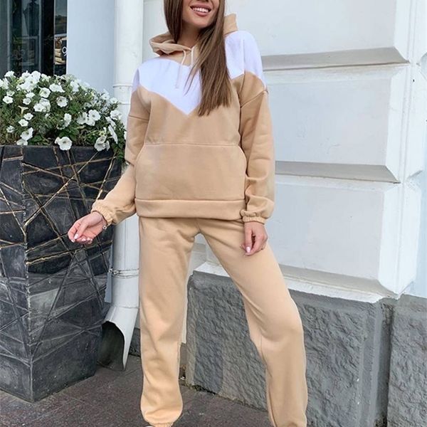 womens two piece pants chic patchwork women hoodies jogger pants set long sleeve hooded sweatshirt pullover tracksuits 2 piece female autumn, White
womens two piece pants chic patchwork women hoodies jogger pants set long sleeve hooded sweatshirt pullover tracksuits 2 piece female autumn, White