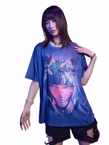 women's t-shirt romwe x moxxi monroe cyber luvr frog & figure graphic drop shoulder tee y4cq#, White
women's t-shirt romwe x moxxi monroe cyber luvr frog & figure graphic drop shoulder tee y4cq#, White