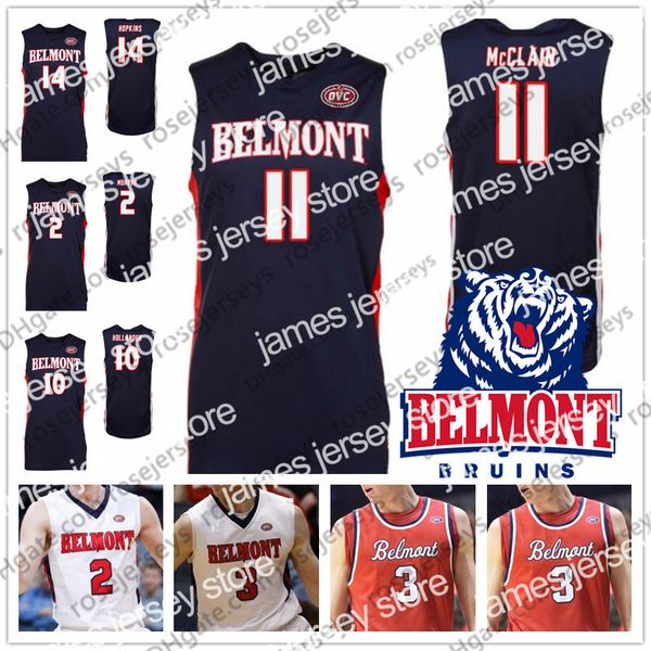 college basketball wears ncaa belmont bruins college basketball #11 kevin mcclain 2 grayson murphy 10 caleb hollander 14 nick hopkins navy b, Black
college basketball wears ncaa belmont bruins college basketball #11 kevin mcclain 2 grayson murphy 10 caleb hollander 14 nick hopkins navy b, Black