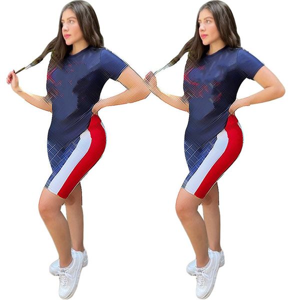 j2690 summer new letter digital printed tracksuits for women short sleeve -shirt and sports shorts casual brand 2 piece sets, Gray
j2690 summer new letter digital printed tracksuits for women short sleeve -shirt and sports shorts casual brand 2 piece sets, Gray