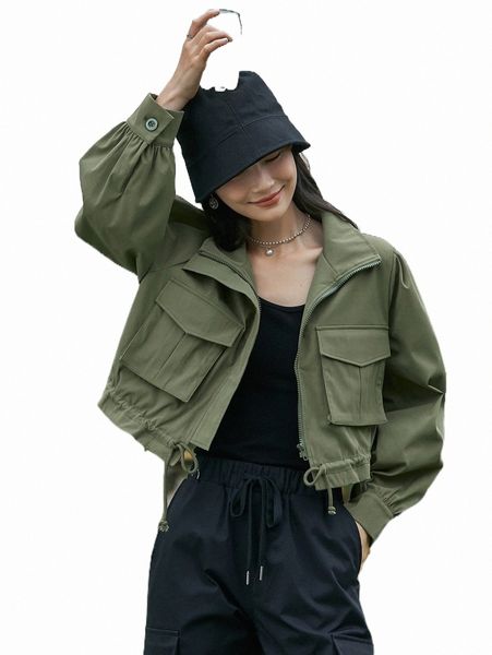 women's jackets dazy flap pocket drawstring hem drop shoulder jacket 04sq#, Black;brown
women's jackets dazy flap pocket drawstring hem drop shoulder jacket 04sq#, Black;brown