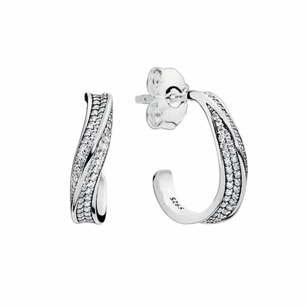 cz diamond pave wave hoop earring authentic sterling silver women wedding jewelry for pandora girlfriend gift stud earrings with original bo, Golden;silver
cz diamond pave wave hoop earring authentic sterling silver women wedding jewelry for pandora girlfriend gift stud earrings with original bo, Golden;silver